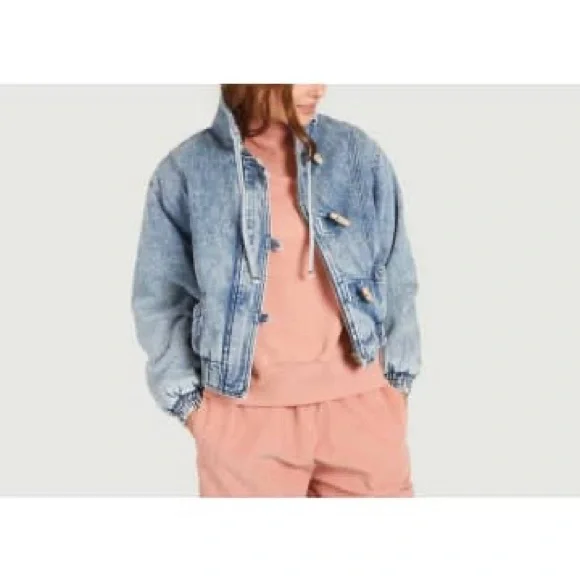 The New Society Bimba padded denim bomber jacket NWOT Rare! Ba&sh Sessun - Picture 2 of 4